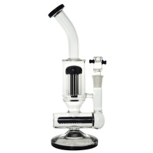 Pomme de douche en ligne Bent Neck Hookah Glass Smoking Water Pipe (ES-GB-432)